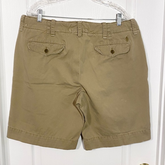 Polo Ralph Lauren Khaki Shorts 10.5” Inseam Pony Logo Men's 36 - Picture 2 of 9